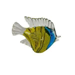 Glass Angelfish Table Home Decor by San Pacific International